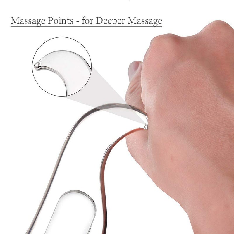 Allshow Guasha Tools, Stainless Steel Scraping Massage Tools, Muscle Scraper Massage Tools for Soft Tissue Mobilization Therapy and Deep Tissue Muscle Scraping - Image 5